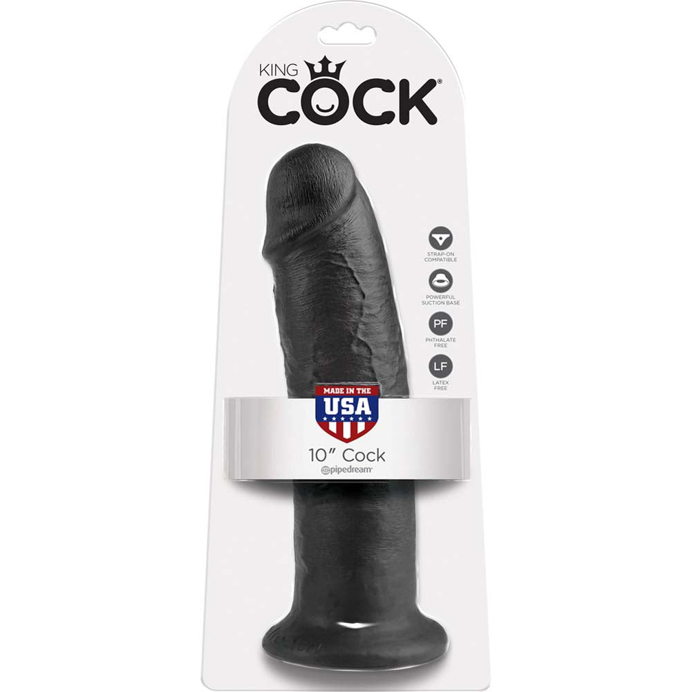 Pipedream King Cock Thick Realistic Dildo with Suction Cup Mount Base 10 inch