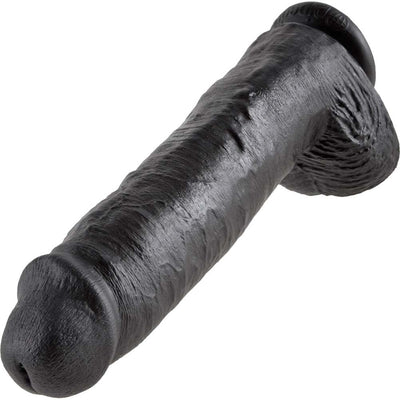 Pipedream King Cock Thick Realistic Dildo with Balls and Suction Cup Mount Base 11 inch