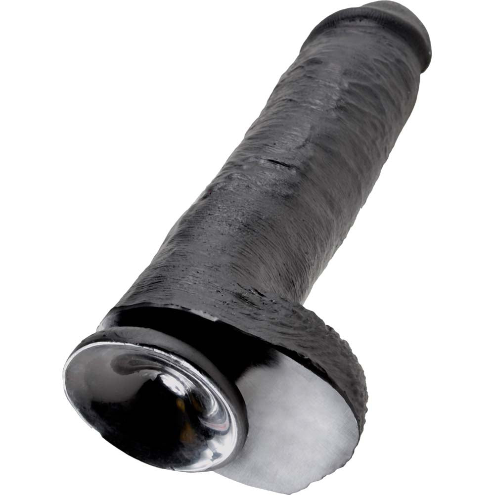 Pipedream King Cock Thick Realistic Dildo with Balls and Suction Cup Mount Base 11 inch