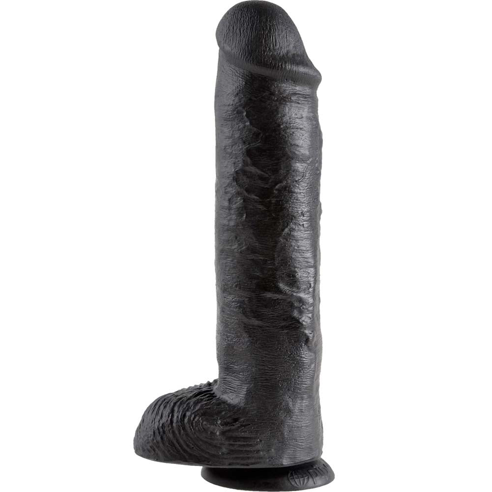 Pipedream King Cock Thick Realistic Dildo with Balls and Suction Cup Mount Base 11 inch