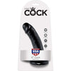 Pipedream King Cock Tapered Realistic Dildo with Suction Cup Mount Base 6 inch Black