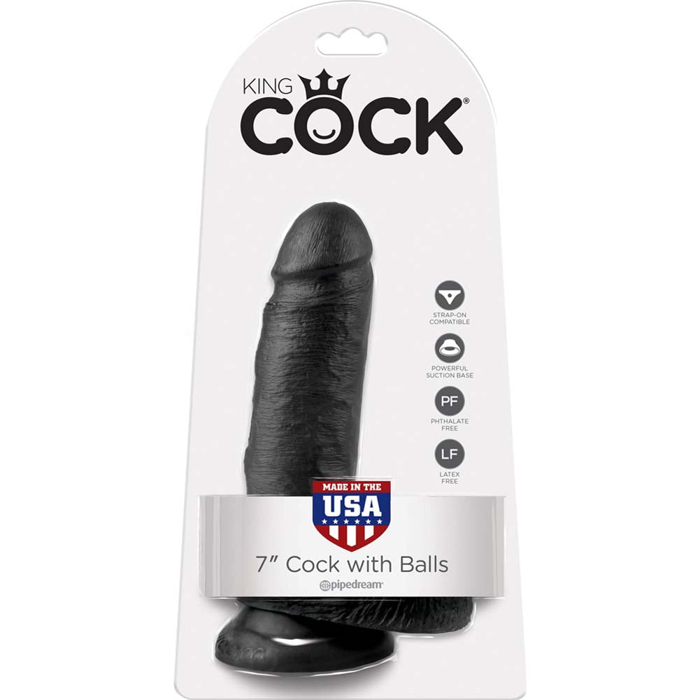 Pipedream King Cock Realistic Dildo 7 inch Cock with Balls 