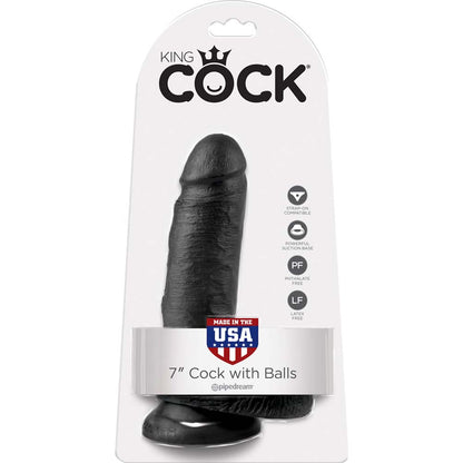 Pipedream King Cock Realistic Dildo 7 inch Cock with Balls 