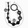 Anal Adventures Platinum Silicone 10 Anal Beads Black