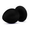 Anal Adventures Platinum Silicone Anal Stout Plug Black Anal Stretching Butt Plug with Suction Cup Medium