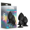 Anal Adventures Platinum Silicone Anal Stout Trainer Kit includes 3 Gradual Anal Stretching Butt Plugs