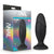 Anal Adventures Platinum Silicone ROCKET PLUG Black Butt Plug