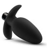 Anal Adventures Platinum Silicone SADDLE PLUG Black Vibrating Butt Plug