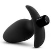 Anal Adventures Platinum Silicone SADDLE PLUG Black Vibrating Butt Plug