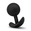 Anal Adventures Platinum Silicone Vibra Plug Black Butt Plug with Inner Weight Balls