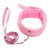 Berlin Baby Faux Fur Lined Adjustable Collar and Leash Set Pink