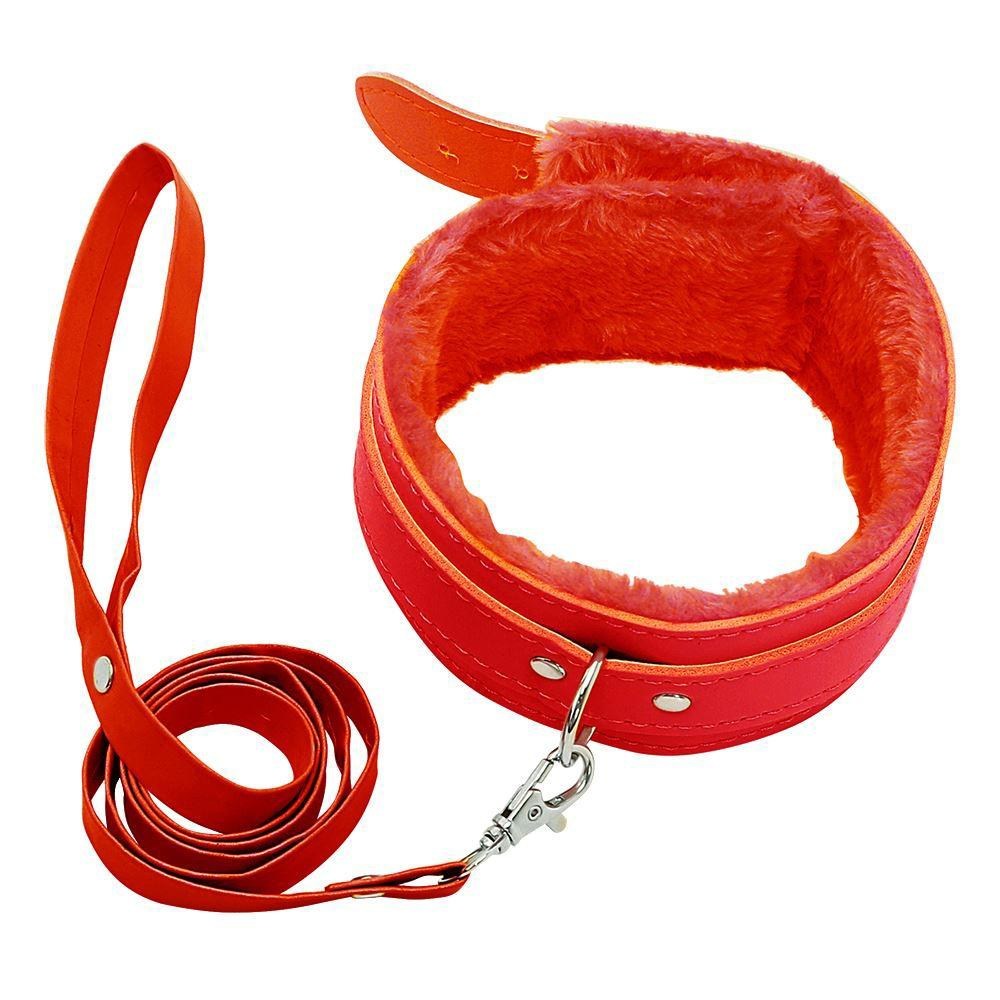Berlin Baby Faux Fur Lined Adjustable Collar and Leash Set