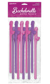 Bachelorette Party Favors Dicky Sipping Straws 10 Piece Pink and Purple
