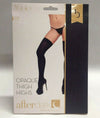 Baci Lingerie Opaque Thigh High Stockings Black One Size