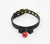 Berlin Baby Dainty Kitty Faux Suede Adjustable Collar with Bow Grained Leatherette Lining and Functional Cat Bell