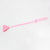 Berlin Baby Faux Vegan Leather Look Braided Riding Crop with Wide Tab End and Wrist Strap Baby Pink