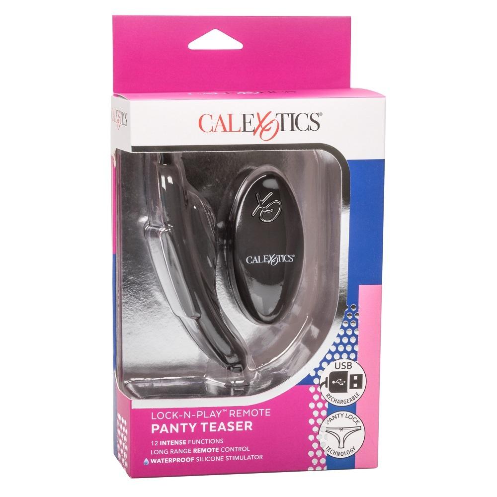 CalExotics Lock N Play Panty Teaser Silicone Vibrator with Remote Control