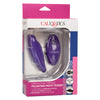 CalExotics Lock N Play Pulsating Panty Teaser Silicone Vibrator with Remote Control Purple