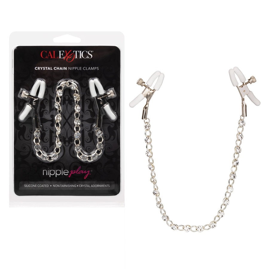 CalExotics Nipple Play Crystal Chain Nipple Clamps