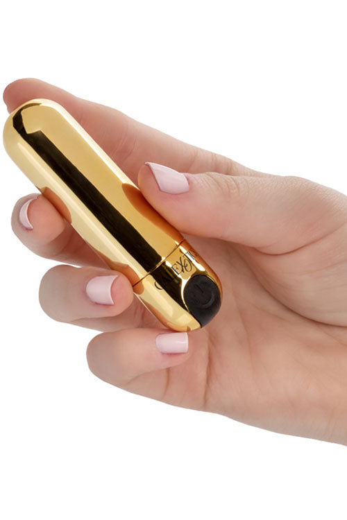 CalExotics Rechargeable Hideaway Mini Bullet Vibrator Black and Gold