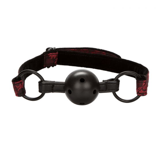 CalExotics Scandal Bed Restraint Kit includes Under the Bed Restraint + Blindfold + Breathable Ball Gag + Wrist Handcuffs + Ankle Restraints