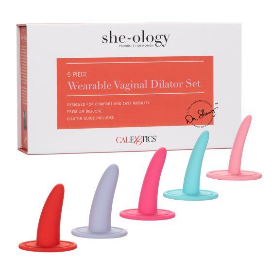 CalExotics She-Ology 5 Piece Wearable Vaginal Dilator Set