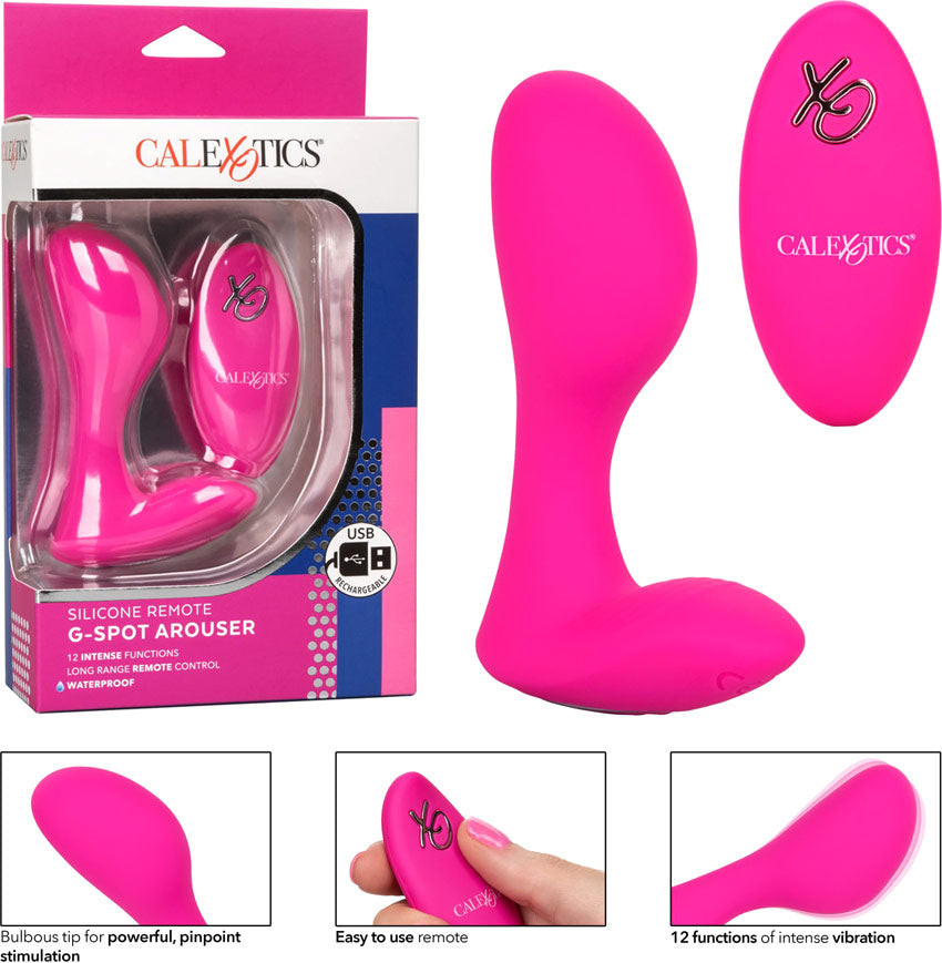CalExotics Silicone Remote G Spot Arouser Vibrator Pink