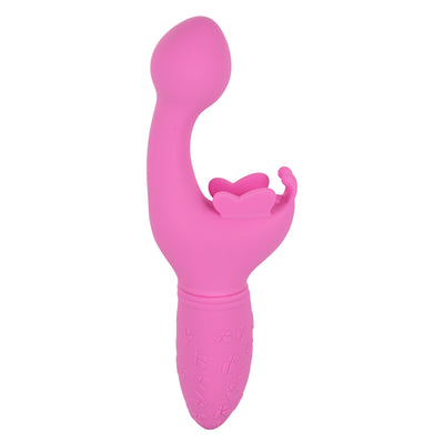 CalExotics BUTTERFLY KISS Rechargeable G Spot Vibrator with Clitoral Fluttering Wings