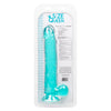 Calexotics SIZE QUEEN Flexible Dildo with Suction Cup 10 inch Turquoise Blue