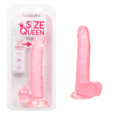 Calexotics SIZE QUEEN Flexible Dildo with Suction Cup 8 inch