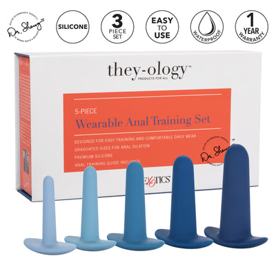 Calexotics They-Ology Wearable Silicone Anal Training Set 5 Piece Kit