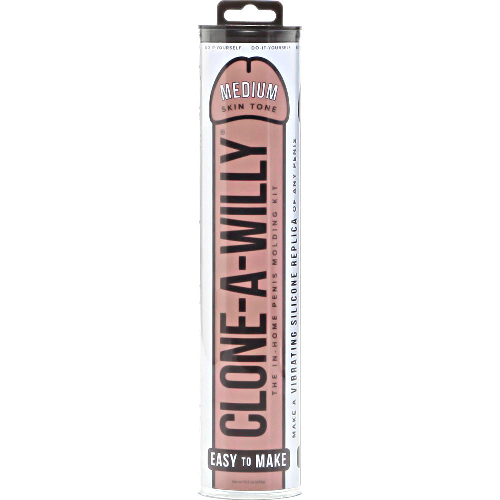 Clone A Willy Realistic Vibrator Silicone Dildo In Home Molding Kit Medium Skin Tone