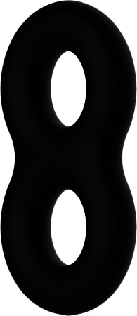 Crazy Bull Super Soft Silicone Figure 8 Cock and Ball Ring