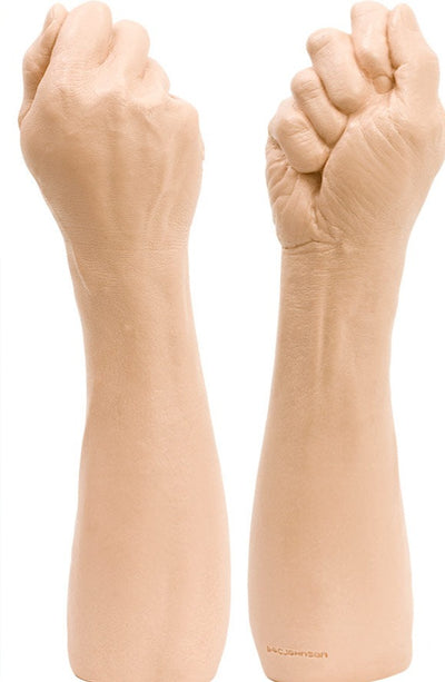 Doc Johnson THE FIST Realistic Hand Fisting SilaGel Dildo 13.5 inch Natural Flesh