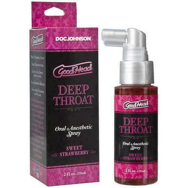 Doc Johnson GoodHead Deep Throat Spray Strawberry 2oz (59ml)