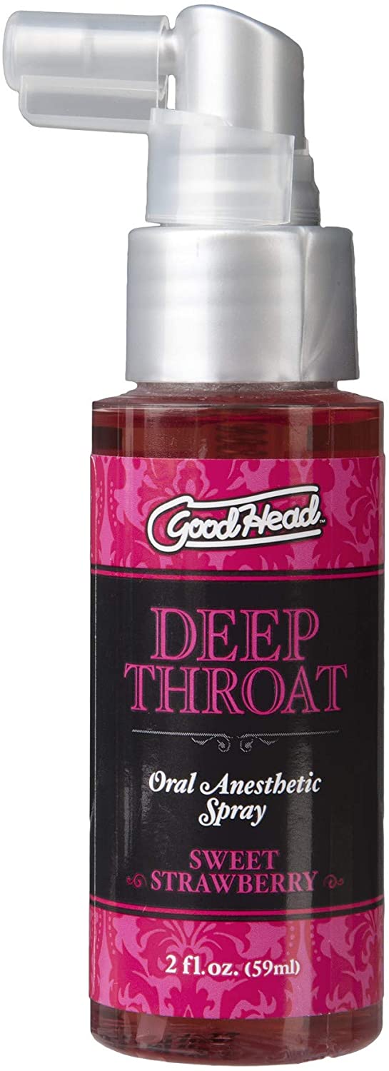 Doc Johnson GoodHead Deep Throat Spray Strawberry 2oz (59ml)