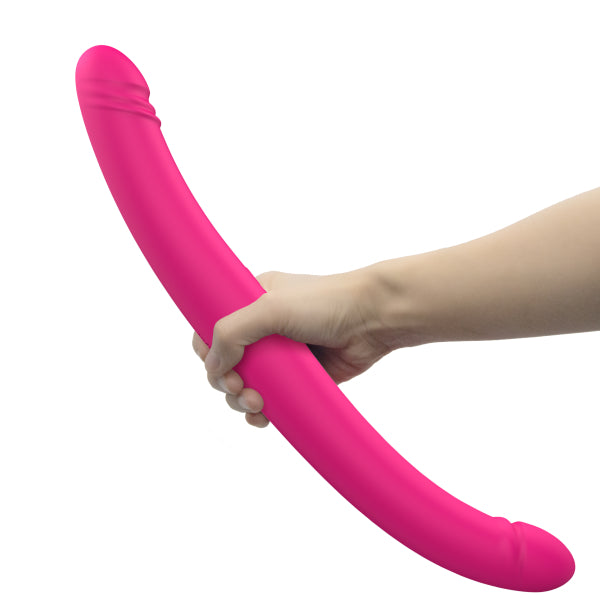 Dorcel Luxury ORGASMIC DOUBLE DO Thrusting and Vibrating Double Ended Dildo Pink