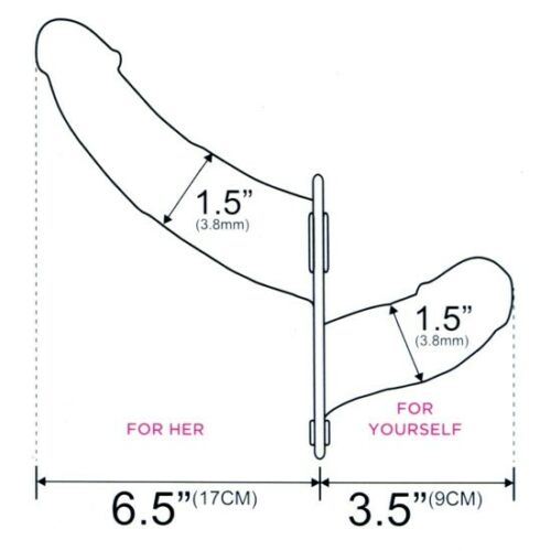 Excellent Power Double Thruster Silicone Vibrating Double Ended Dildo with Strap On Harness and Remote Control