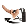 Excellent Power Double Thruster Silicone Vibrating Double Ended Dildo with Strap On Harness and Remote Control