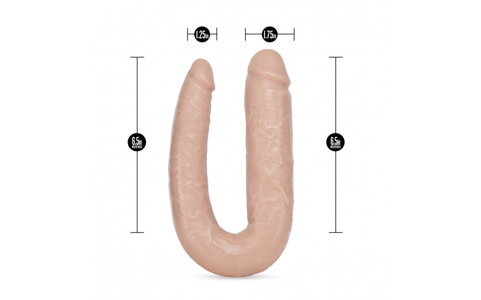 Dr Skin Dr Double Dual Ended Flexible U-shaped Realistic Double Penetration Dildo 18 inchDr Skin Dr Double Dual Ended Flexible U-shaped Realistic Double Penetration Dildo 18 inch