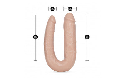 Dr Skin Dr Double Dual Ended Flexible U-shaped Realistic Double Penetration Dildo 18 inchDr Skin Dr Double Dual Ended Flexible U-shaped Realistic Double Penetration Dildo 18 inch
