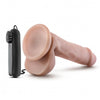 Dr Skin DR ROB Vibrating Realistic Cock with Suction Cup 6 inch Vanilla Dildo with Remote Control