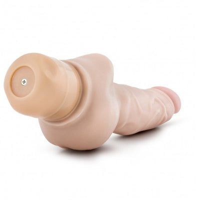 Dr Skin Vibrating Realistic Cock Vibe 8 Inch Beige