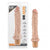 Dr Skin Vibrating Realistic Cock Vibe 9.75 inch Beige