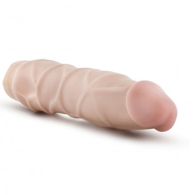 Dr Skin Vibrating Realistic Cock Vibe 9 Inch Beige