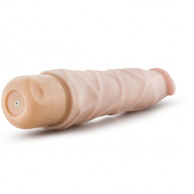 Dr Skin Vibrating Realistic Cock Vibe 9 Inch Beige