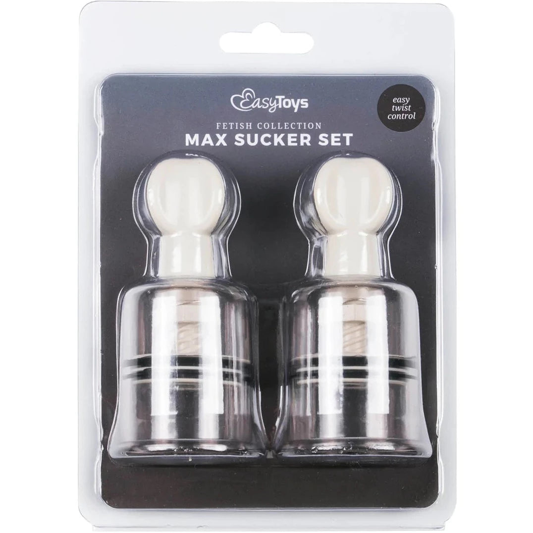Easytoys Fetish Collection MAX TWIST SUCKERS 2 Powerful Max Nipple Twist Suckers
