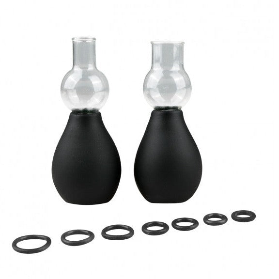 Easytoys Fetish Collection Easy Squeeze Nipple Pump 10 Piece Set for Long Lasting Erect Nipples