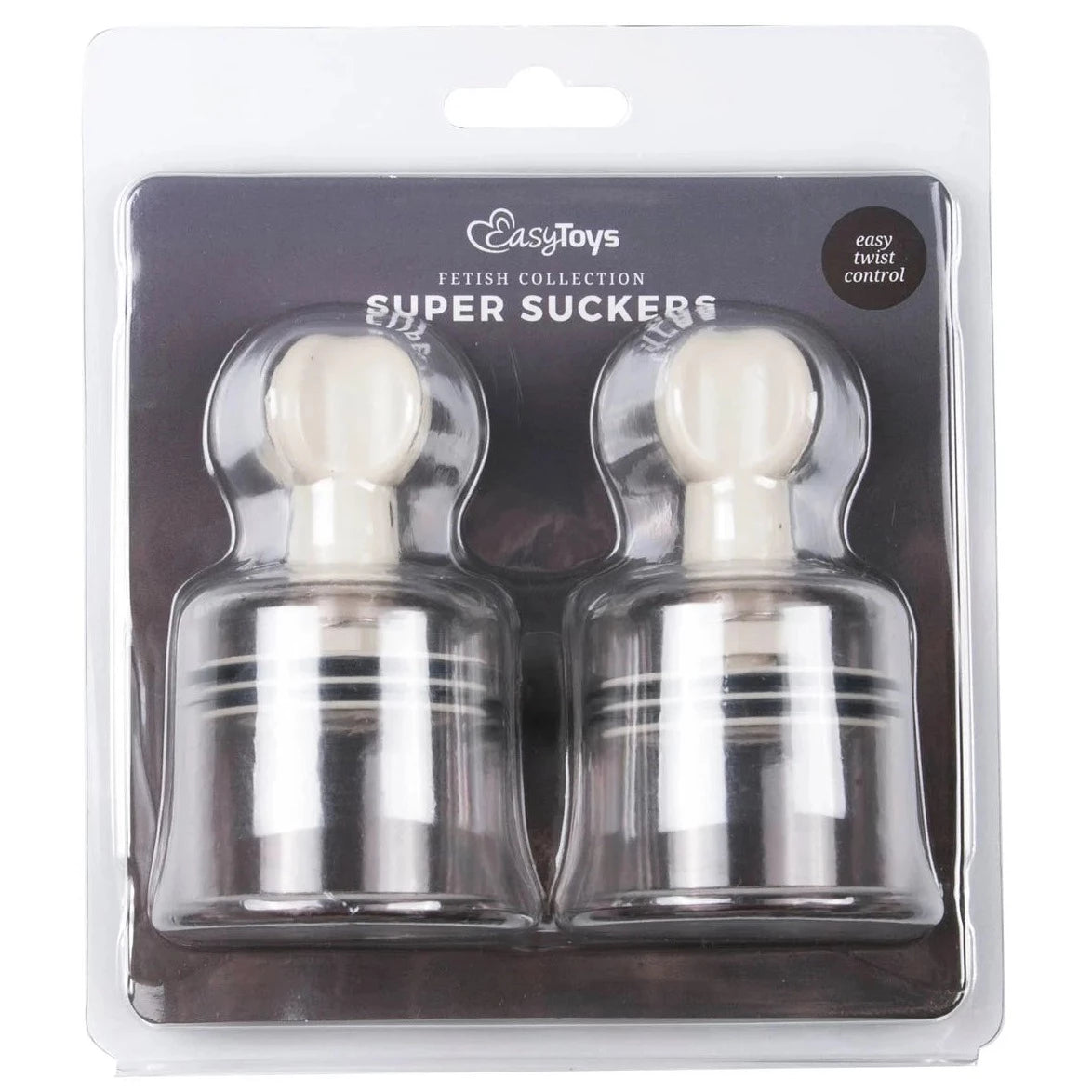 Easytoys Fetish Collection SUPER TWIST SUCKERS 2 Powerful Nipple Suckers