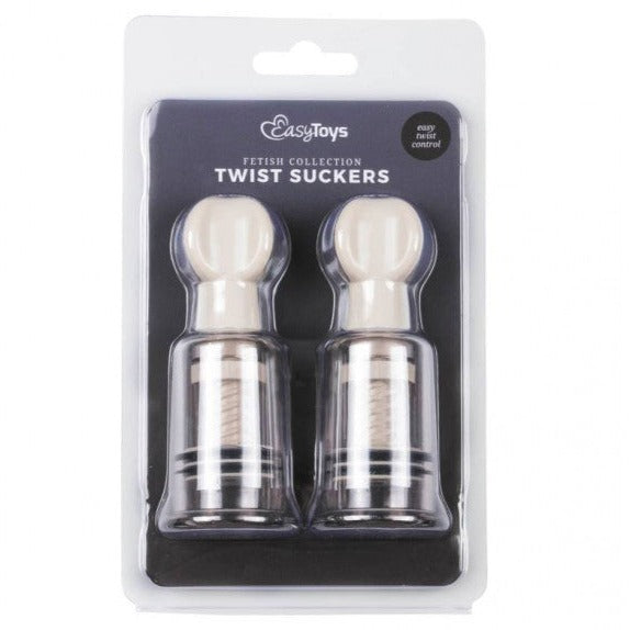 Easytoys Fetish Collection TWIST SUCKERS 2 Powerful Nipple Suckers
